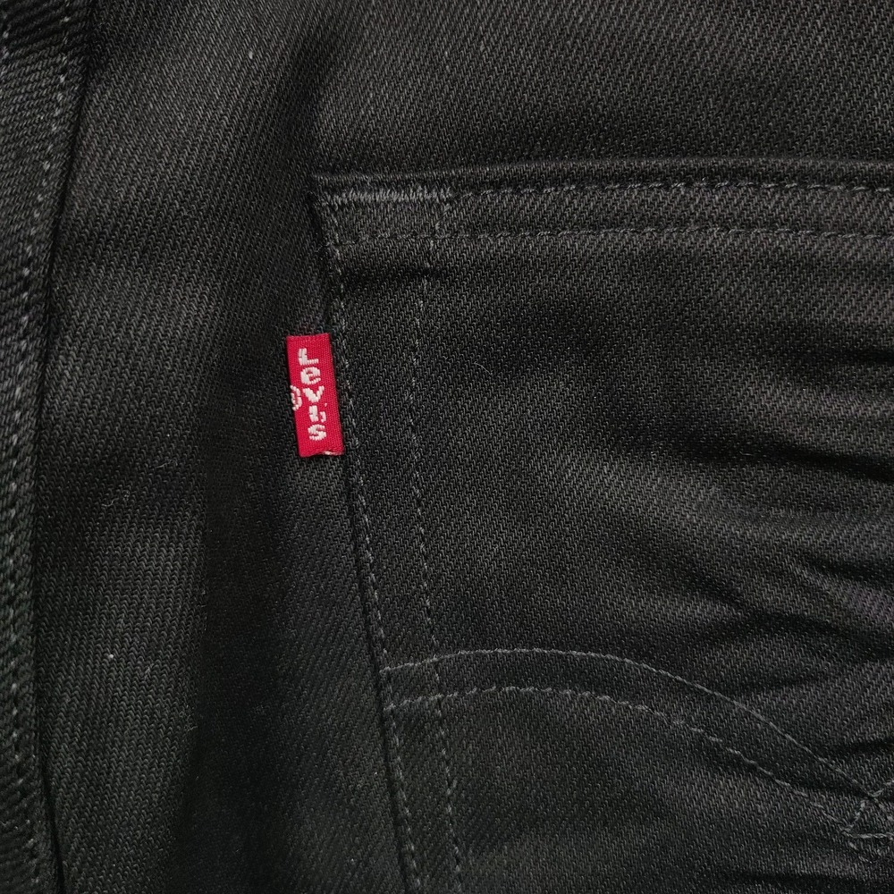 Levi's 501 Jeans Mens 34x38 Black Denim Big & Tall Straight Leg Button Fly NWT - Picture 7 of 16